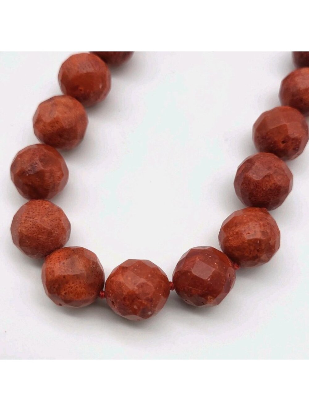 Beautiful Lucas Lameth LUC 925 Sterling Silver Sponge Coral Necklace
